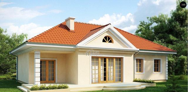 农村一层房屋设计图15米x12米建筑面积110平米单层别墅