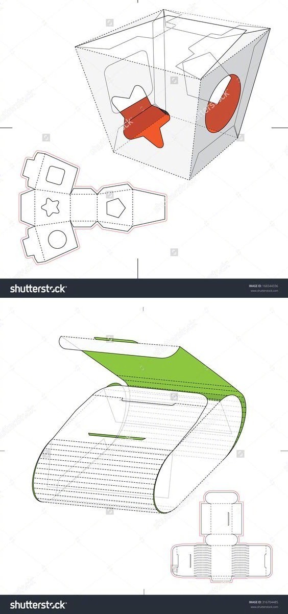 一组异形包装设计结构图,干货转需