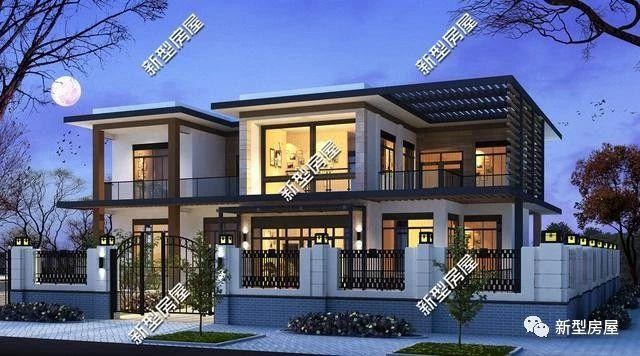 新农村最火现代别墅户型9套第6套最实用第1第7套15万你