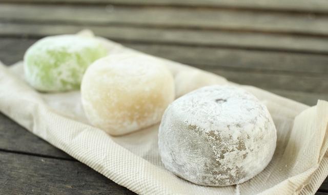 日本的美味小甜点,鲜奶油麻 