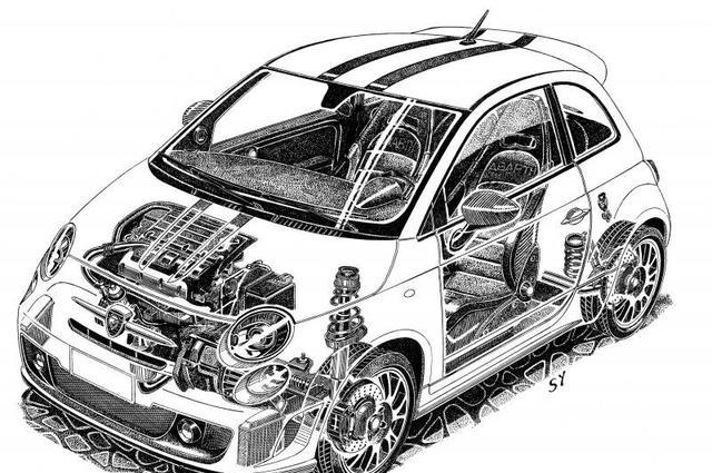 汽车的零件手绘到底应该多精致?