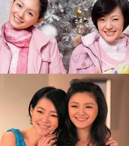 大s与小s旧照流出,一样土味十足的波波头,原来小s比大s更美