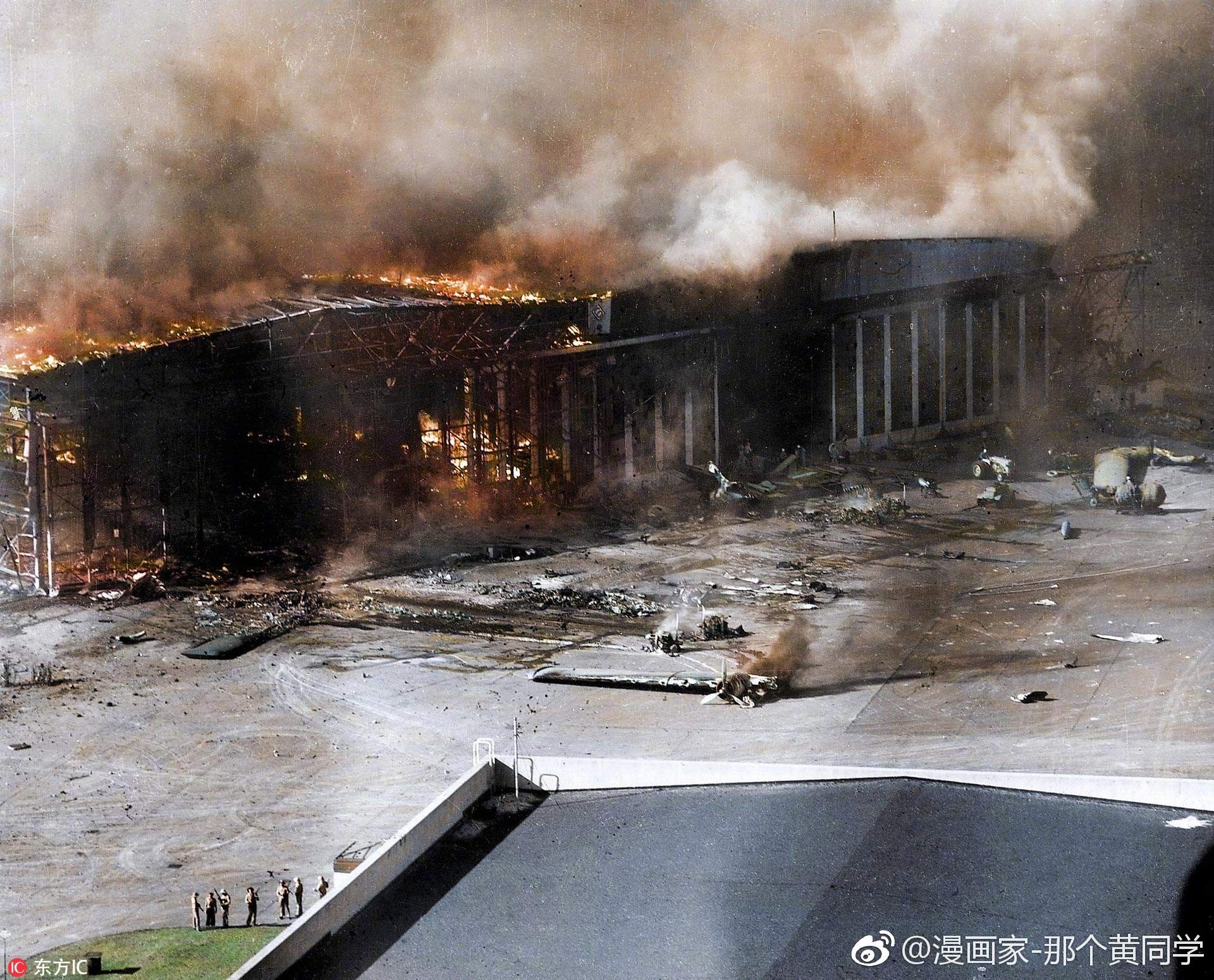 被日军偷袭后,珍珠港内的惨状_新浪看点