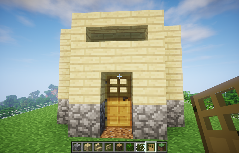 菜鸟建造:在《我的世界》中建立一座5x5的小房子,萌新适用