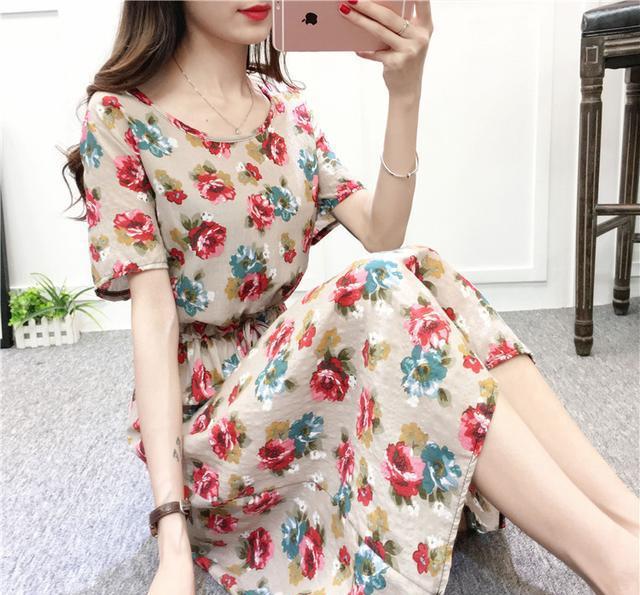 再也不担心没有漂亮衣服了,百元两件的棉绸裙,妈妈一次买5件