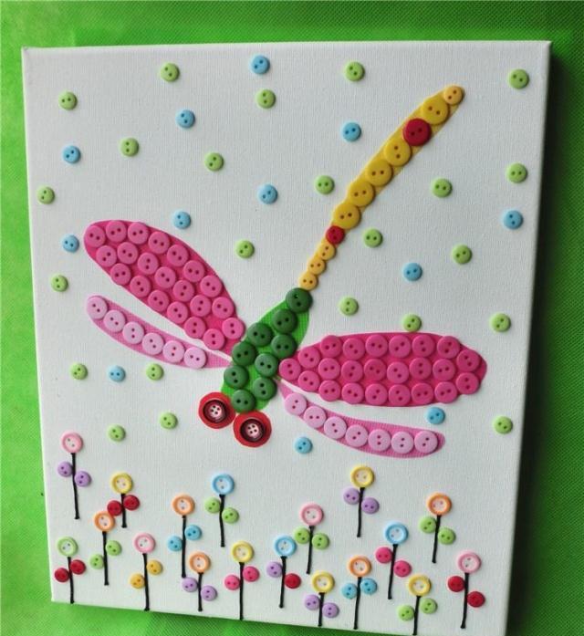 儿童创意纽扣画, 没有做不到, 只有想不到!