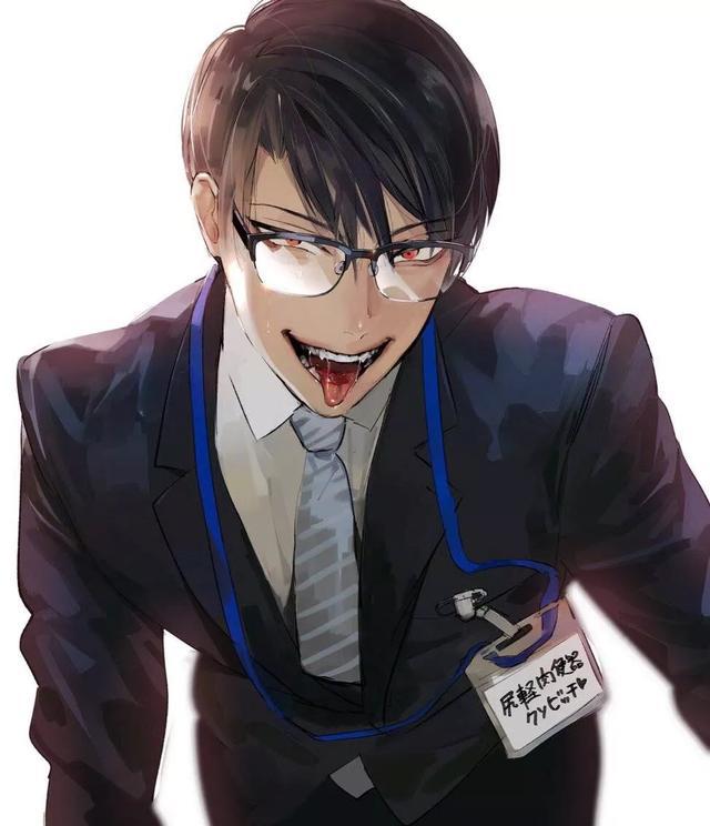 一组西装正装男插画来自日本插画师analudt3