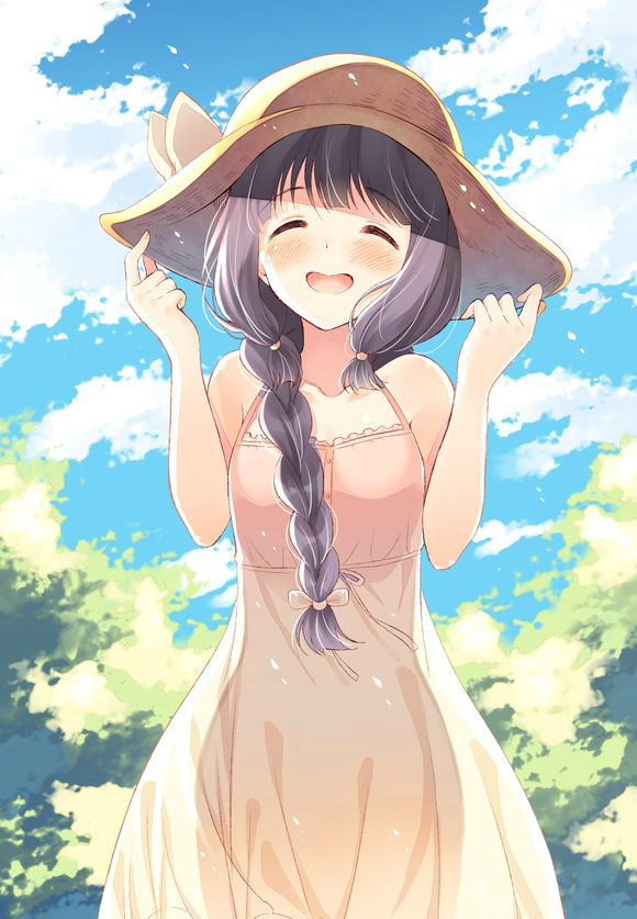 动漫二次元美少女壁纸,我哭也是美少女,一个柔弱的美少女