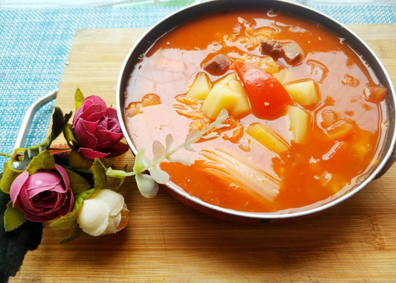 罗宋汤酸酸甜甜很开胃适合夏天