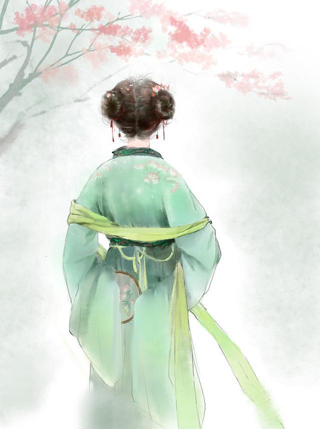 古风手绘美人江山图