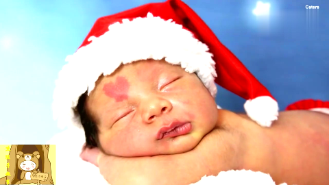 神奇了,小婴儿一出生额头就带有心形胎记!