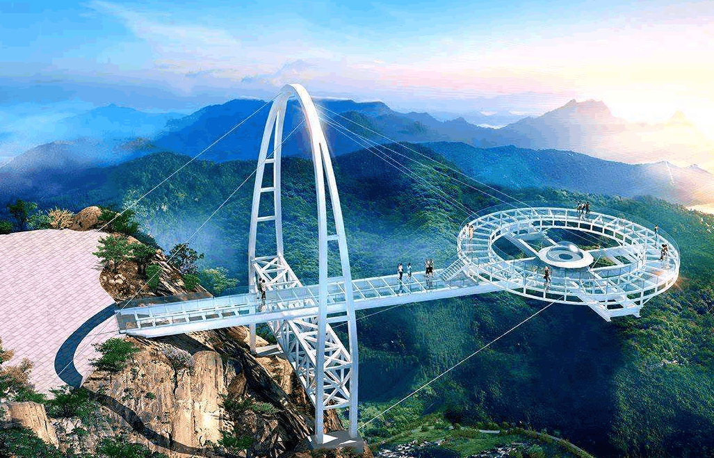 北京独有的玻璃观景台, 位于800米的高空中!