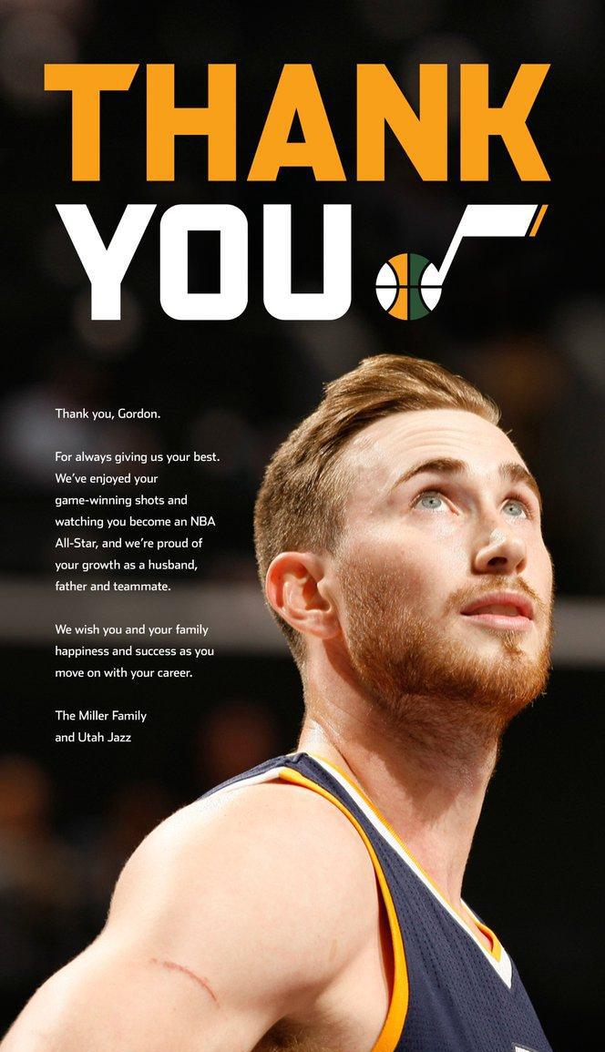 爵士买下整版报纸页面感谢海沃德! 尴尬的是杜兰特还是詹姆斯?