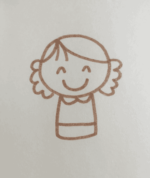 宝妈的简笔画看看学会能不能把女儿画的一样好看