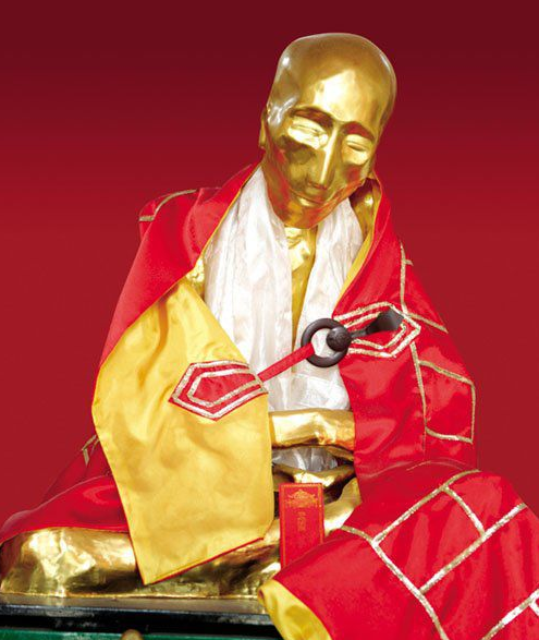 实拍九华山的肉身菩萨图4法师曾参加抗战