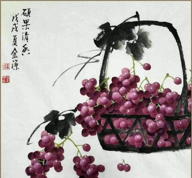 画家刘金源花鸟国画作品欣赏