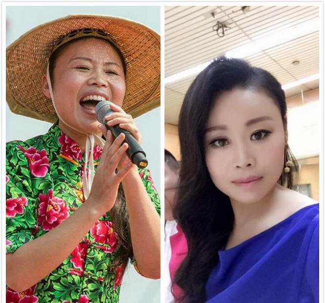 草帽姐成名后, 与之前农民形象判若两人, 如今变成为一个贵妇样子