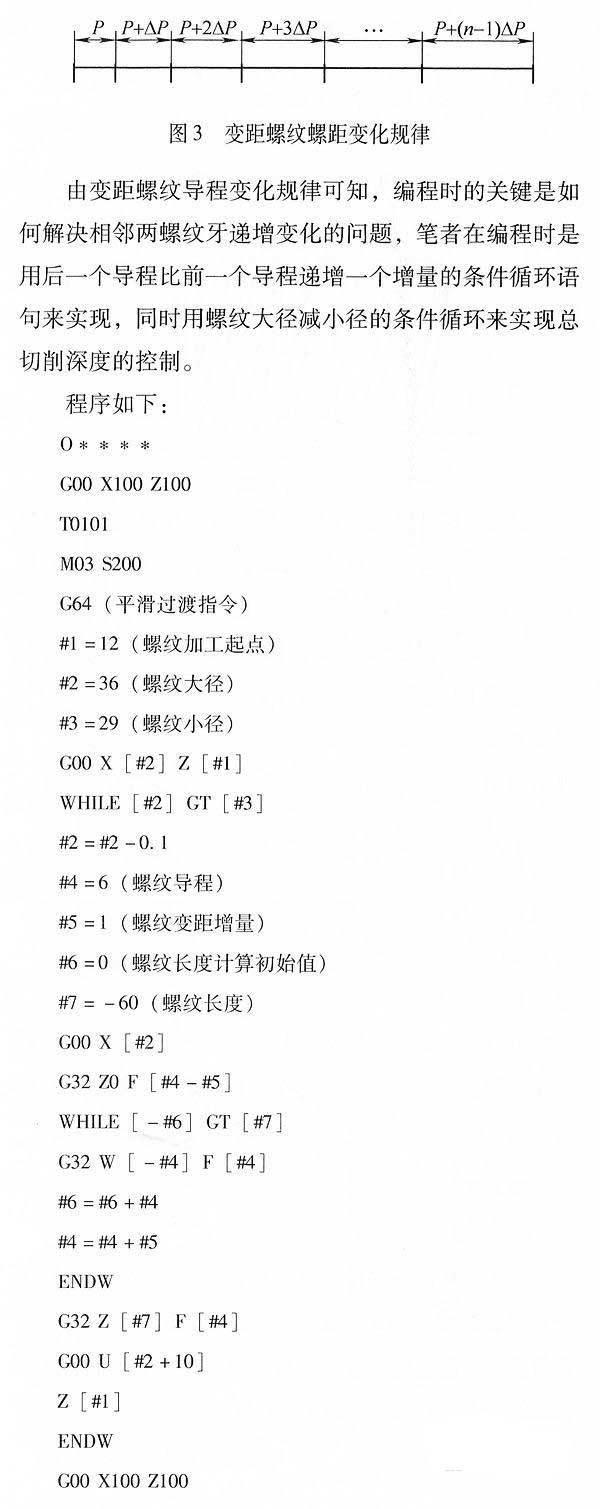 数控车床可变导程螺纹切削(宏程序)|编程|螺纹|车床_新浪新闻