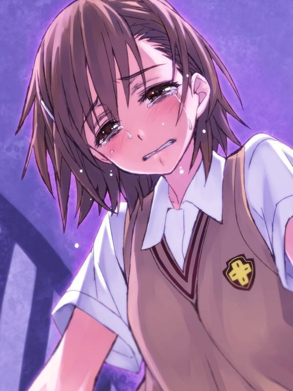 动漫中的美少女就是哭起来都如此动容