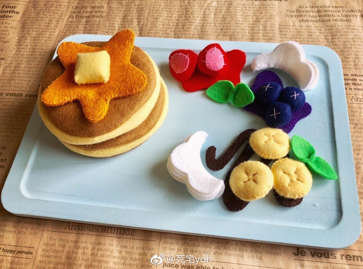 2宝麻麻yoko用不织布制作的美食~更多作品可以戳评论看哦!