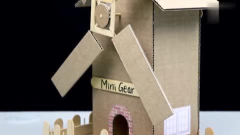 用纸板DIY自动售货机,外观非常萌的糖果机,看看