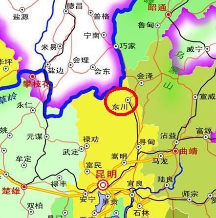 东川区各乡镇地图图片