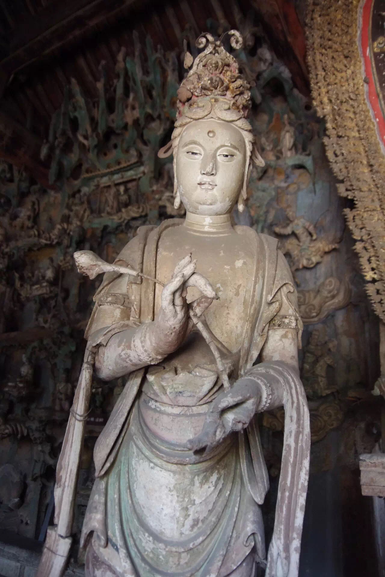 平遥古城双林寺彩塑佛造像艺术，被誉为“东方彩塑艺术博物馆”_新浪新闻