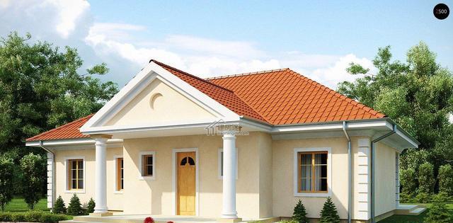 农村一层房屋设计图15米x12米建筑面积110平米单层别墅