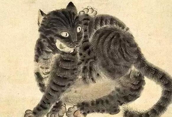 猫明 徐渭 猫蝶图(局部)清 袁江 猫雀图(局部)黄永玉 猫清 任伯年 猫