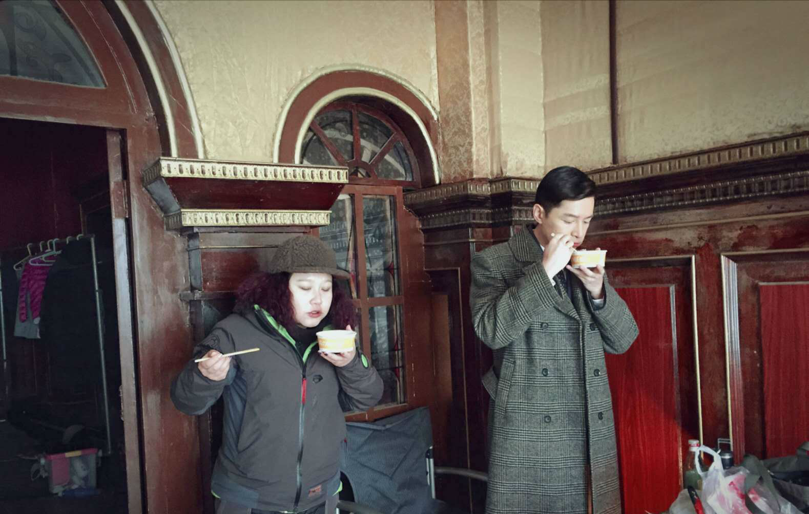 伪装者,花絮照,胡歌萌接地气,小明台乖巧可爱,王凯是真帅