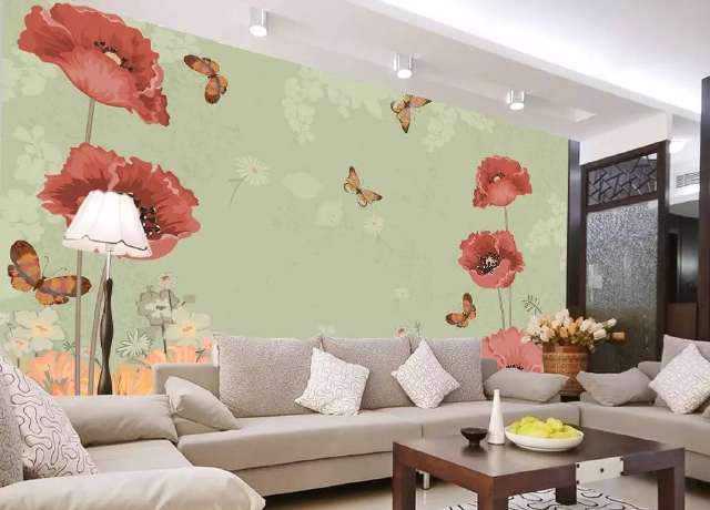 背景墙|手绘|图案_新浪网