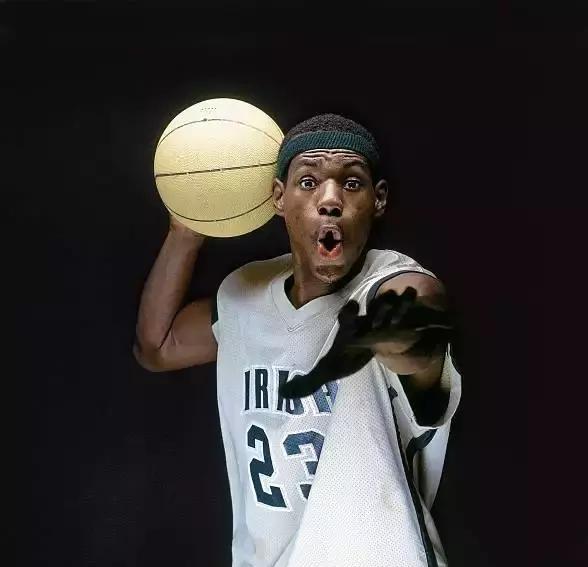 nba老照片天之骄子少年詹姆斯体育画报写真集