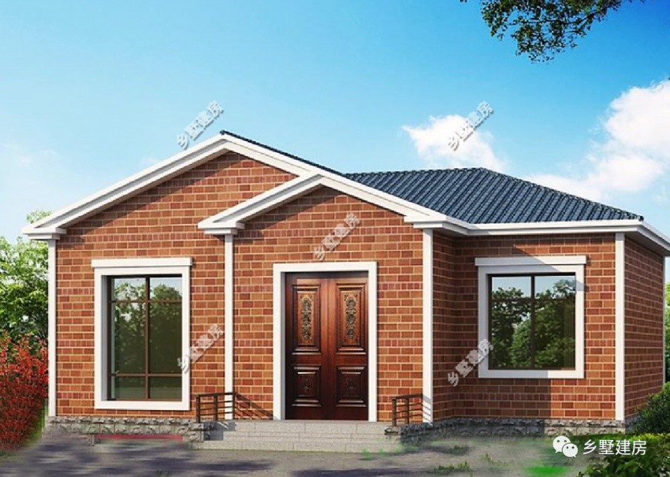 农村10万就能建的一层小别墅美观又经济养老房的最佳选择