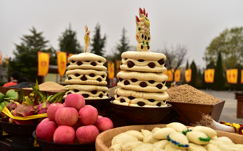 山西临汾洪洞大槐树举办戊戌年寒衣节祭祖大典|祖园|视觉中国|洪洞大