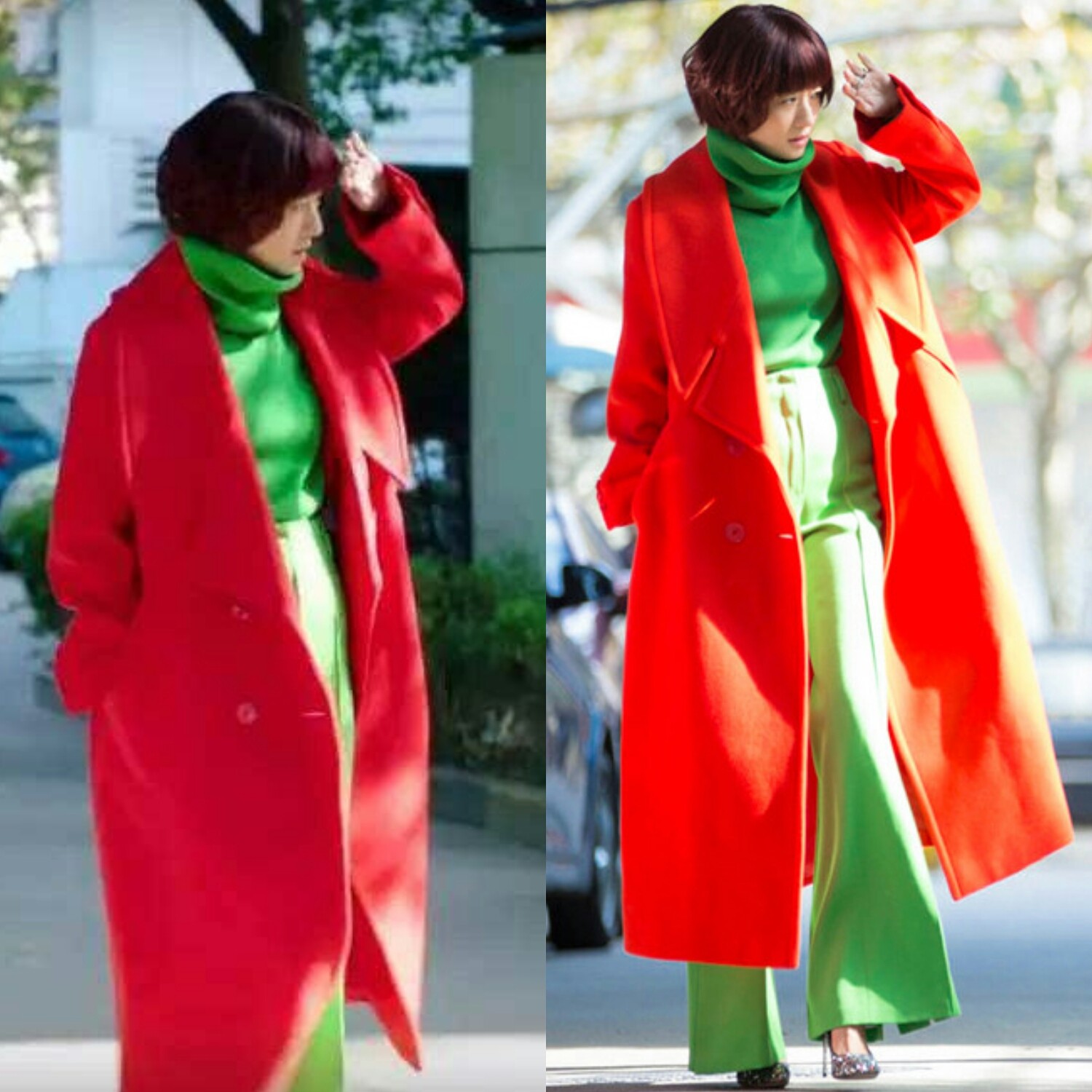 红配绿,张馨予穿出东北傻大个,马伊琍low爆,只有她