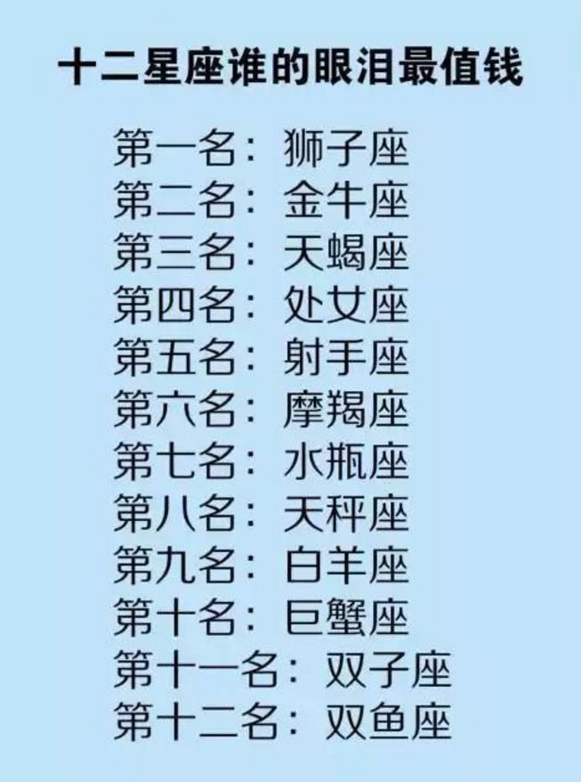 金牛座是一个性情十分顽强从不会容易掉眼泪的星座,他们确定一件工作