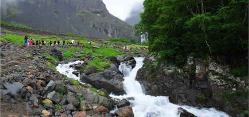 旅游美景,长白山梯子河