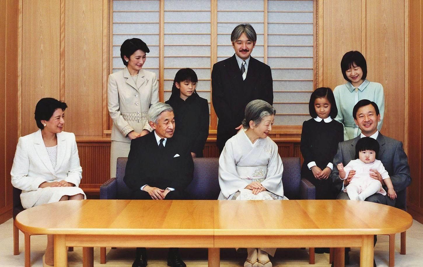 日本皇室全家福2016年,日本皇室秋筱宫文仁亲王的妃子与10岁长子悠仁