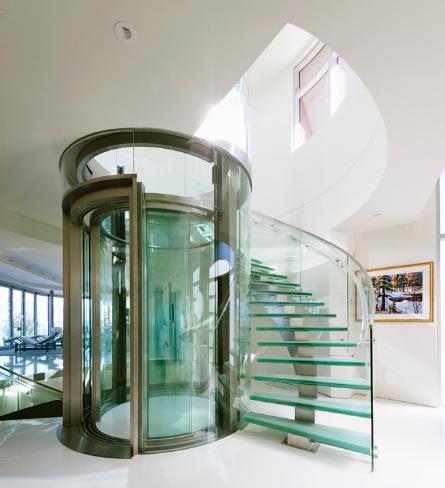 家用电梯更是制造简约,时尚风格的大杀器.