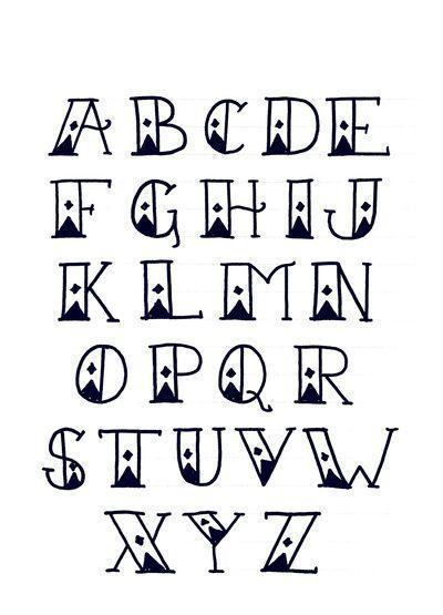 手绘英文字母,想做出漂亮手帐一定要学它