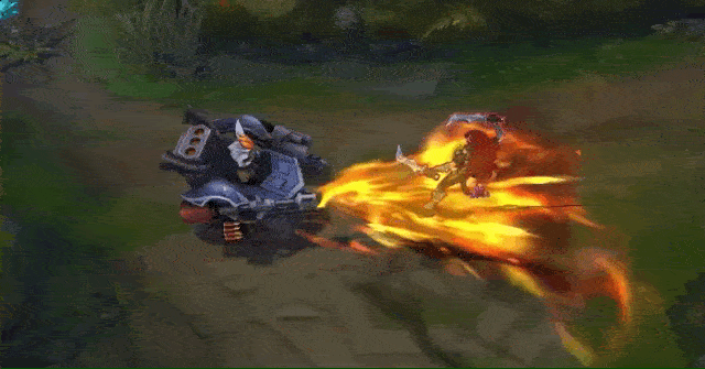 让火焰净化一切!lol兰博新皮肤·荒地男爵上线,金属感十足!