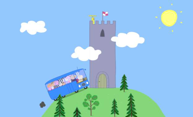 小猪佩奇猪爸爸准备长跑给佩奇的学校募集捐款太棒