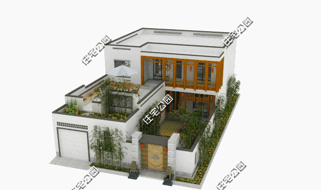 10套合院别墅, 第2中式合院第4现代两个实建案例哪个更美?