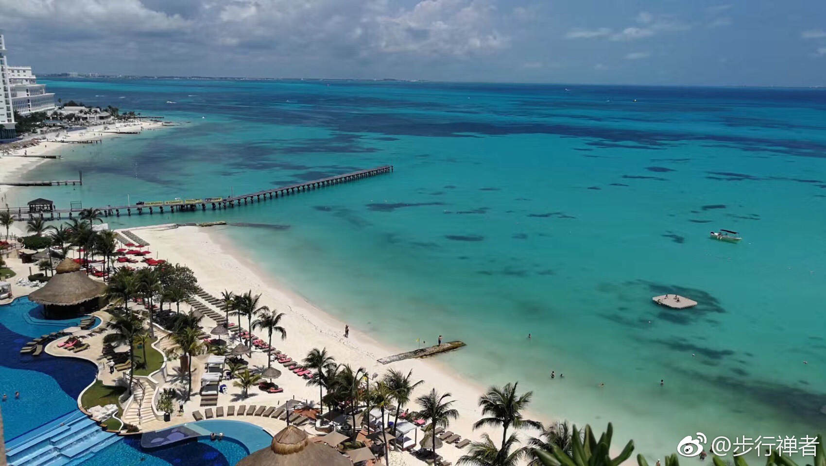 世界著名的海岛坎昆,也被称为美国的后花园,惊艳的海滩.