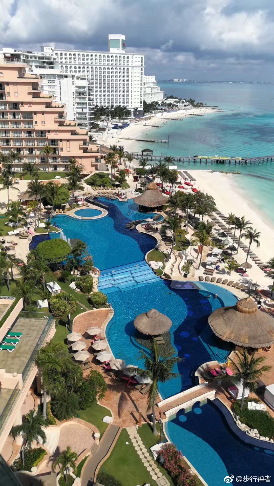 世界著名的海岛坎昆,也被称为美国的后花园,惊艳的海滩.