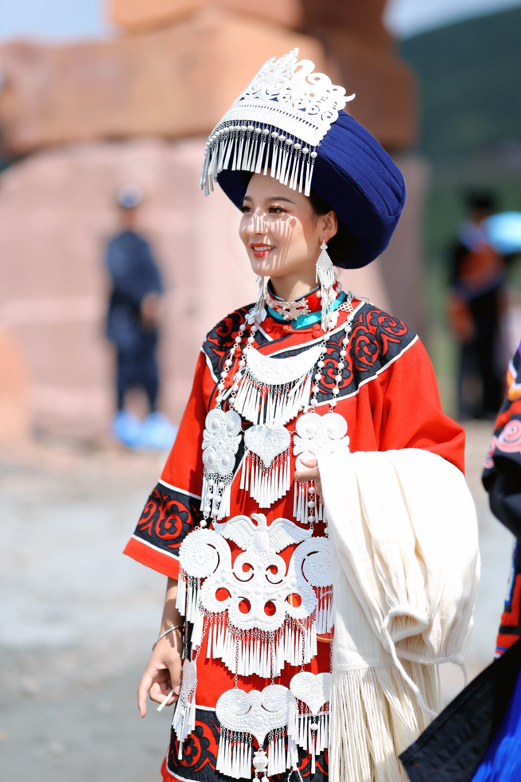 2018凉山彝族火把节彝族传统选美大赛在四川凉山州昭觉县谷克德景区