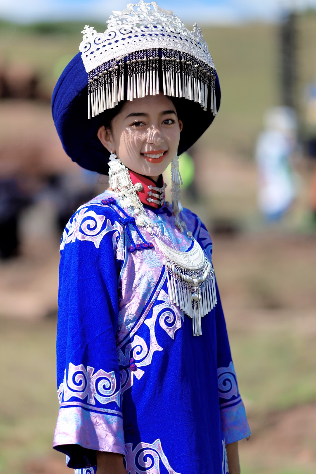 2018凉山彝族火把节彝族传统选美大赛在四川凉山州昭觉县谷克德景区