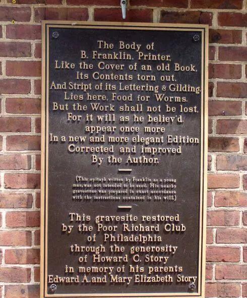 富兰克林:"印刷工富兰克林".