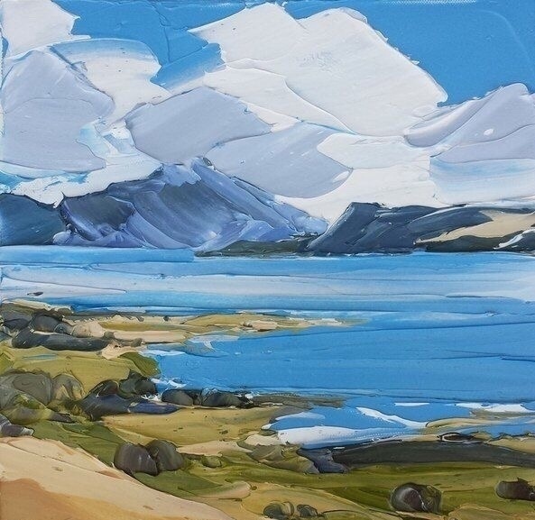 重油彩风景,不敢画笔触不敢用颜料的美术生一定要看!