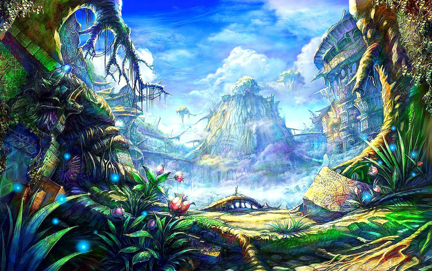 幻想世界高清壁纸,丹崖琼阁步履逍遥,碧海仙槎心神飞跃|丹崖|幻想世界